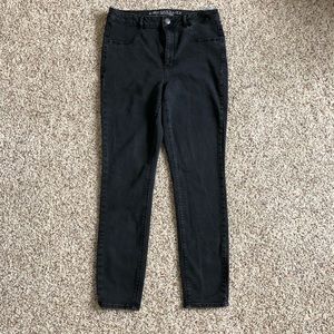 AE sky high jegging in faded black
